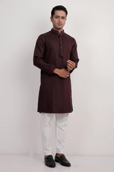 Men Premium Panjabi (Maroon)